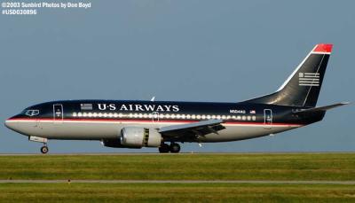 US Airways B737-3B7 N504AU ex N373AU aviation stock photo #6240