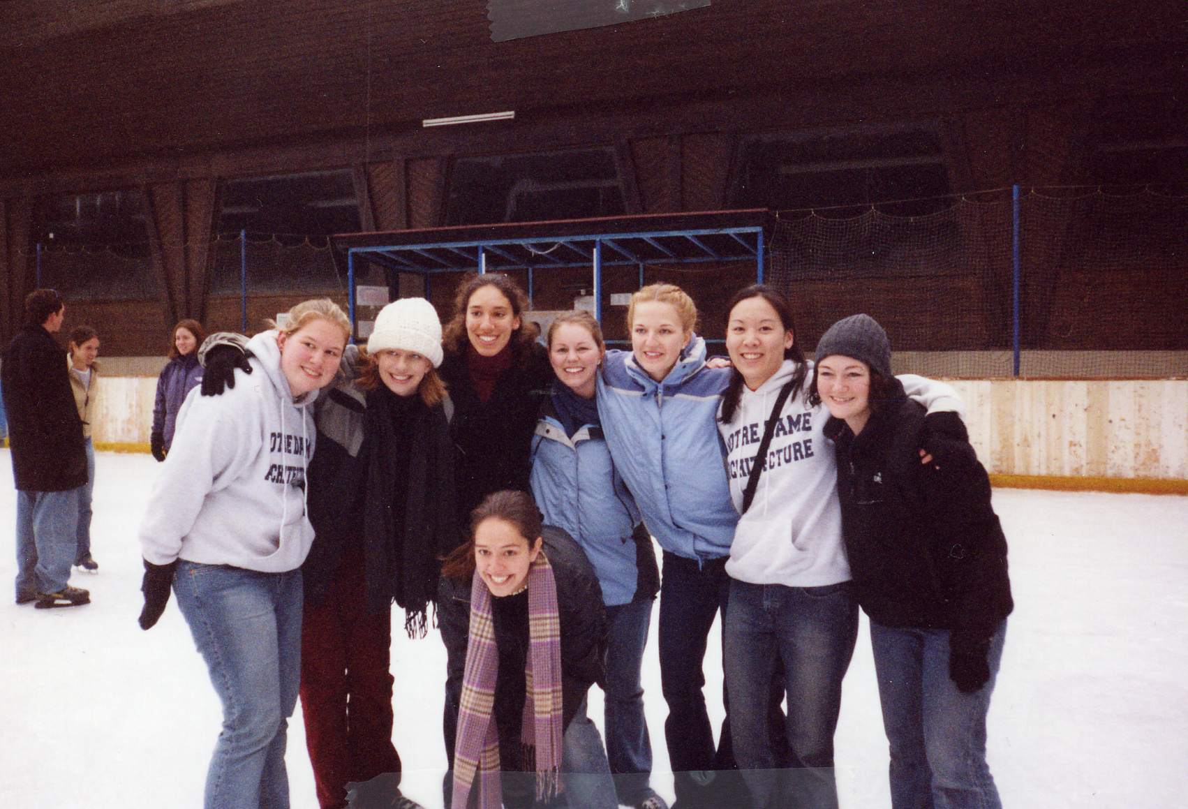 the girls skating