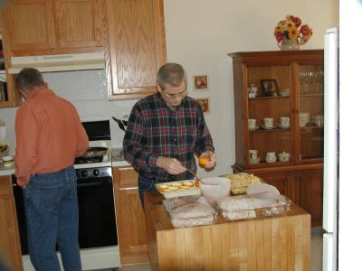 Bill Stuffs Sweet Potatoes