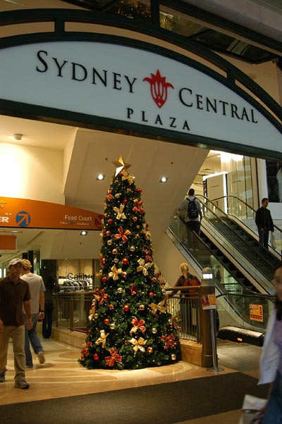 Sydney Central Plaza at Christmas