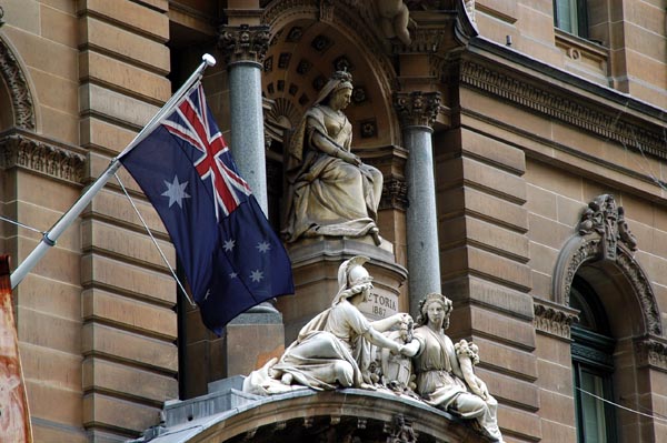 Queen Victoria on the old Sydney GPO, Martin Place