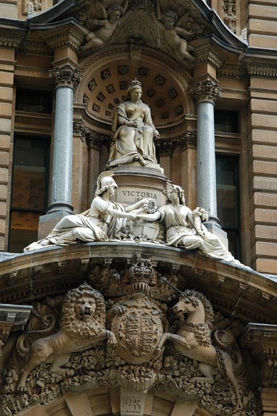 Queen Victoria on the old Sydney GPO, Martin Place