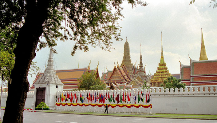 The walls of the Grand Palace