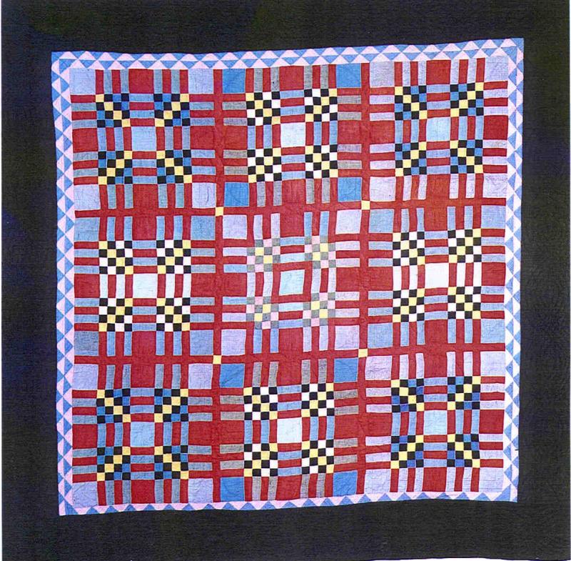 030:Tartan variation-Mifflin County PA c.1930  68x68