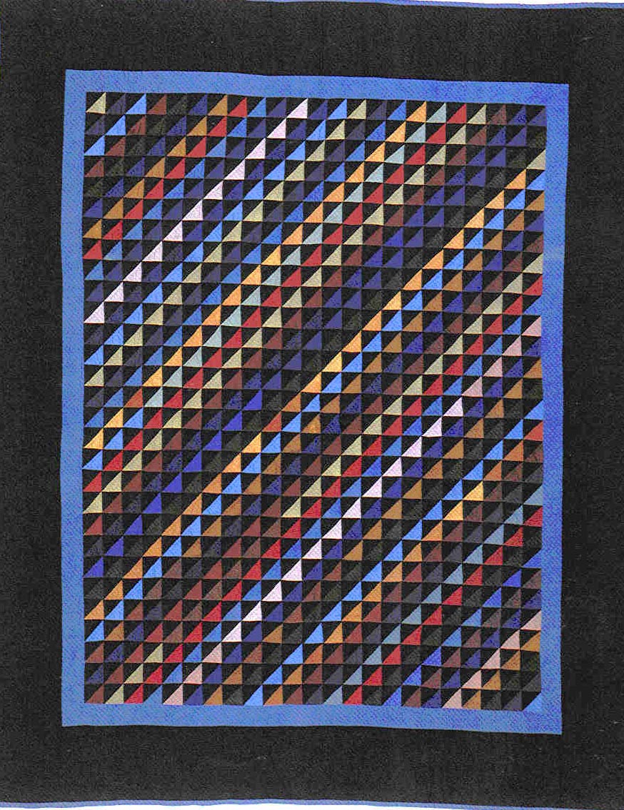 015:Diagonal Triangles-Holmes County, OH     c.1930  80x68