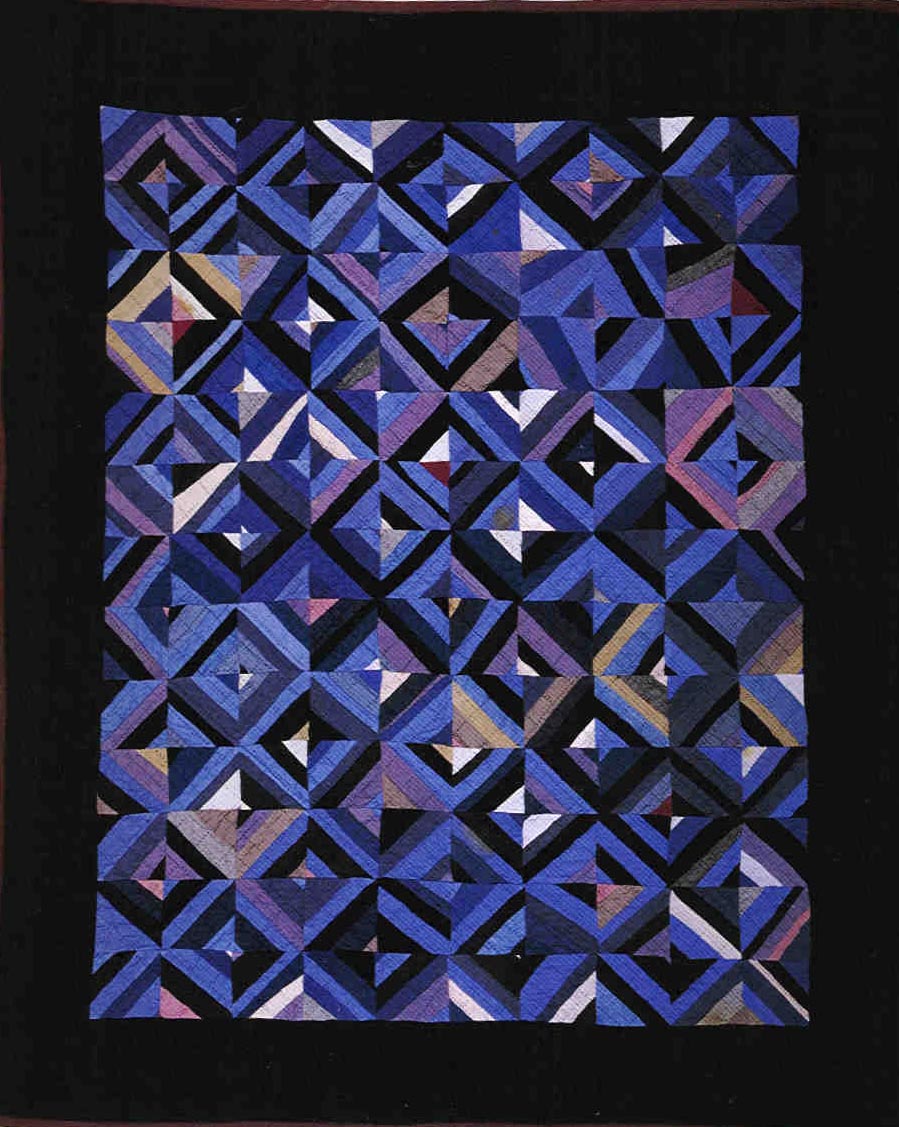 027:Roman Stripes crib Holmes County, OH  c.1930  46x38