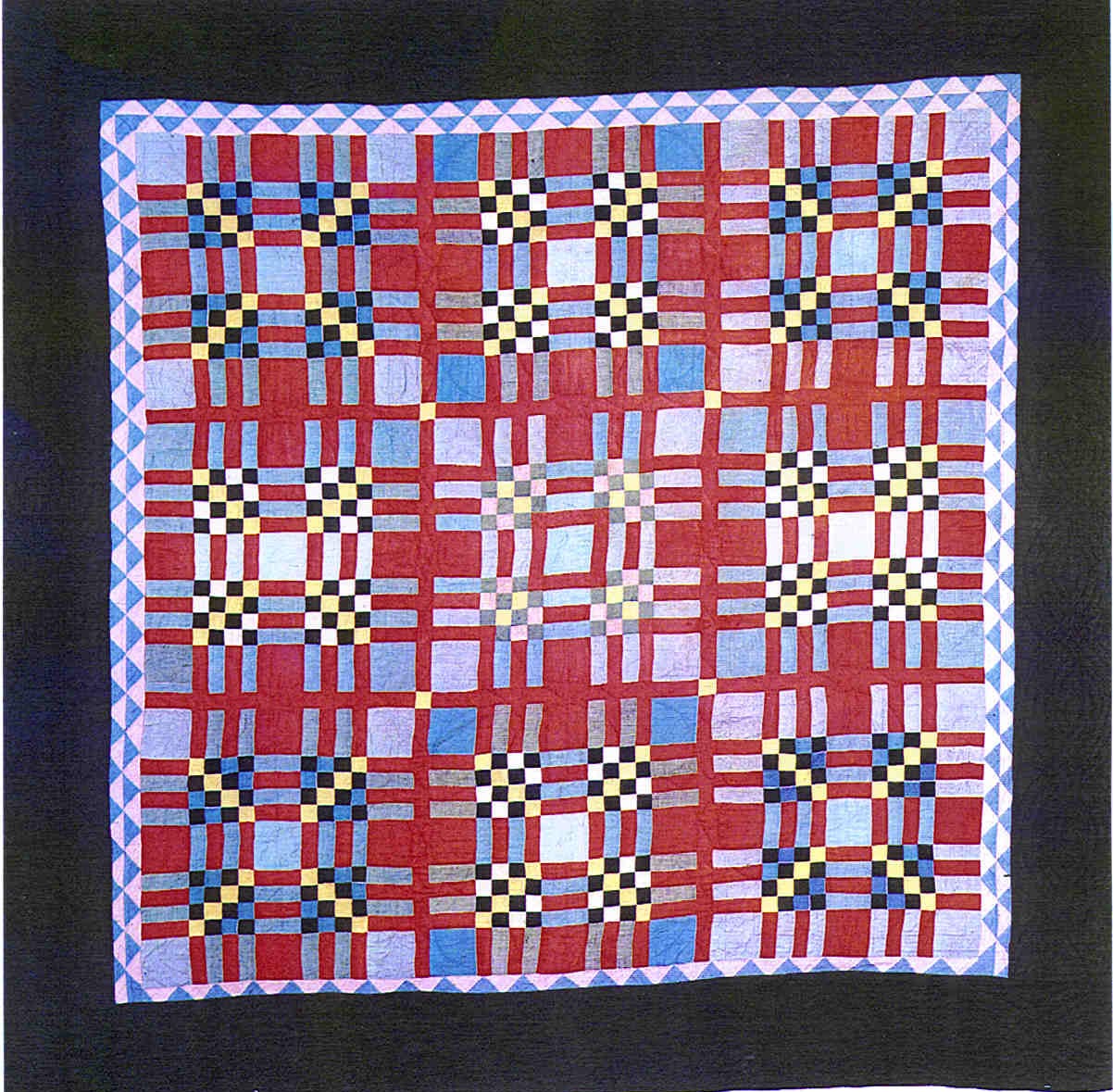 030:Tartan variation-Mifflin County PA c.1930  68x68