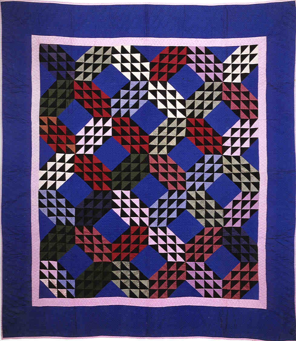 046:Ocean Waves Holmes County, OH-1927 J.B.  in quilting  84x74