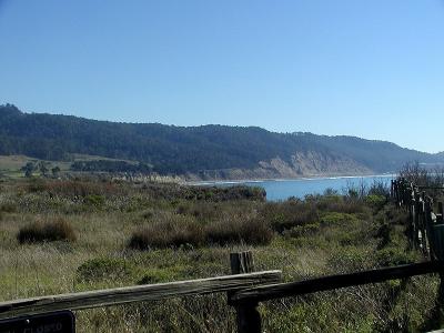 View of the coast from the Staging Area