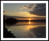 Sunset on the river