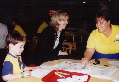 Signing up for the Childrens Club