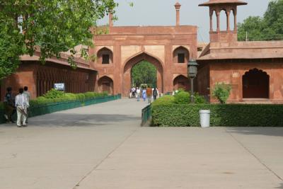 leaving Taj Mahal
