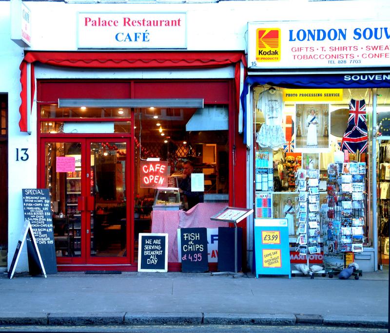 ....Nearest Cafe to the palace Kim..Lets go Im STARVING!!!!......