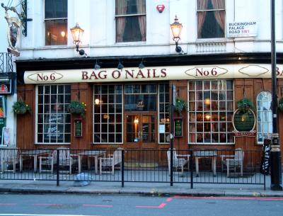 .....The Bag o Nails The nearest pub to the palace...lets pop in Kim and se if charles will get us a beer.......