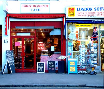....Nearest Cafe to the palace Kim..Lets go Im STARVING!!!!......