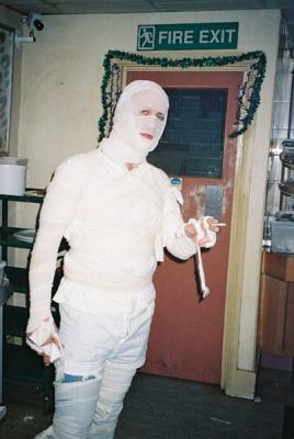The Mummy having a smoke.