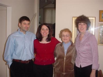 Left to right: Peter, Karen, Thelma and Michele 1-03