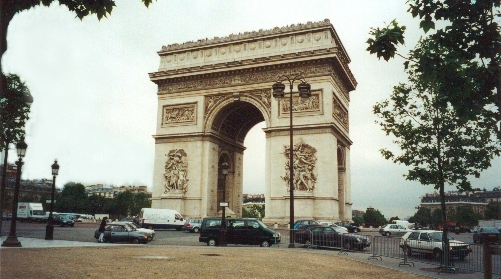 Arc de Triomphe: Built in the early 1800s to celebrate Napoleans victory against Austrians at Battle of Austerlitz.