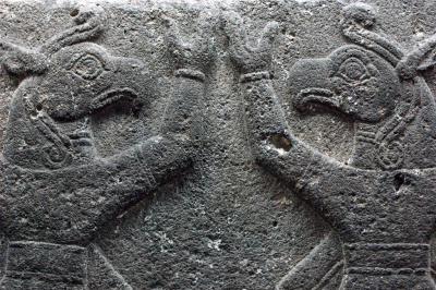 Bird headed winged idols