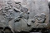 Scenes of kings meeting gods