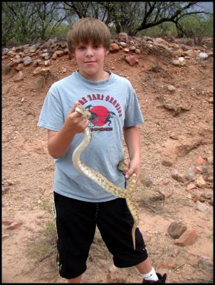 Matthew with Gopher Snake