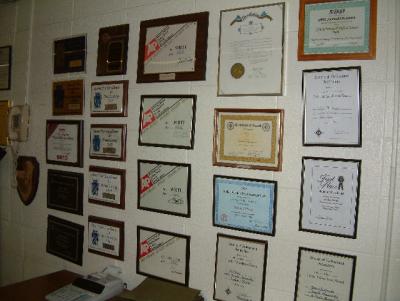 Some of WRTI-FM's Awards in Lobby-036