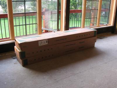 We've three sets of bi-fold doors, but we only need TWO SETS!