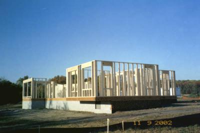 Master bedroom cantilevered out