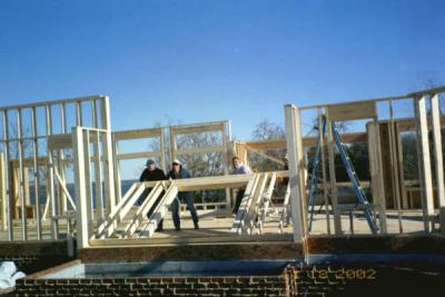 well here the wall is raised by the builders ...
