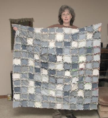 denim side of rag time quilt 12/02