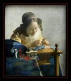 La Dentellire (1665) par Jan VERMEER