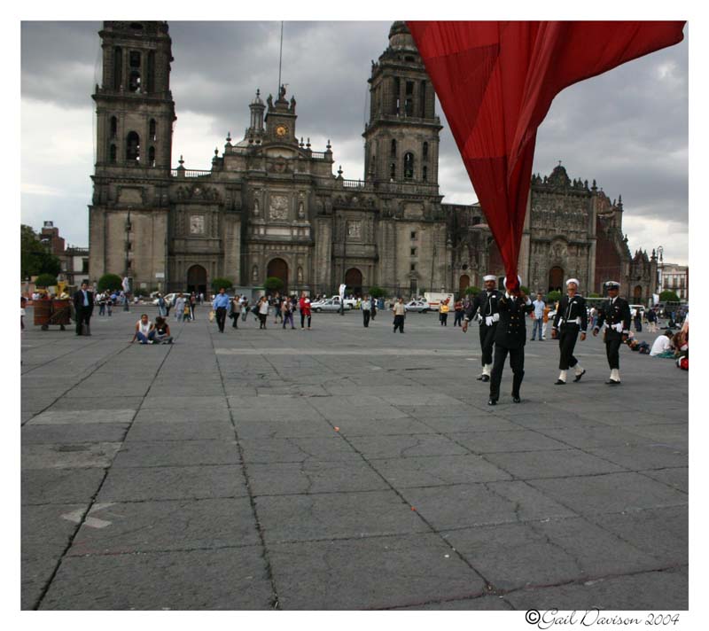 Mexico City: Zocalo flag