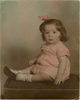 Marlene at 1yrs old.  What a cutie.
