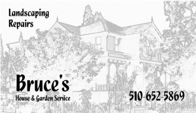 Bruce's House & Garden Business Card
