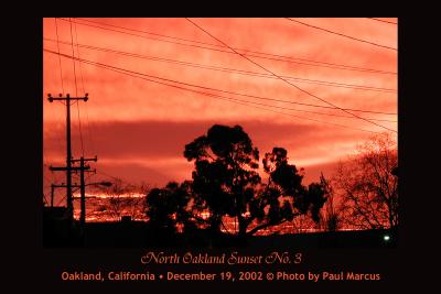 North Oakland Sunrise # (Bordered Print)