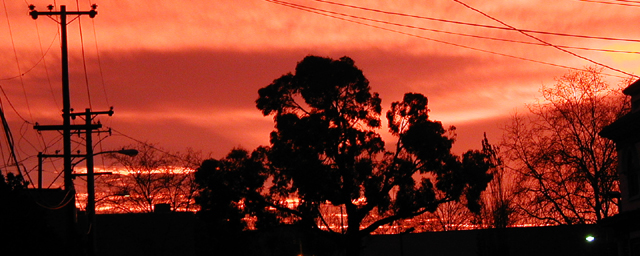 North Oakland Sunrise #3 Panoramic Crop)