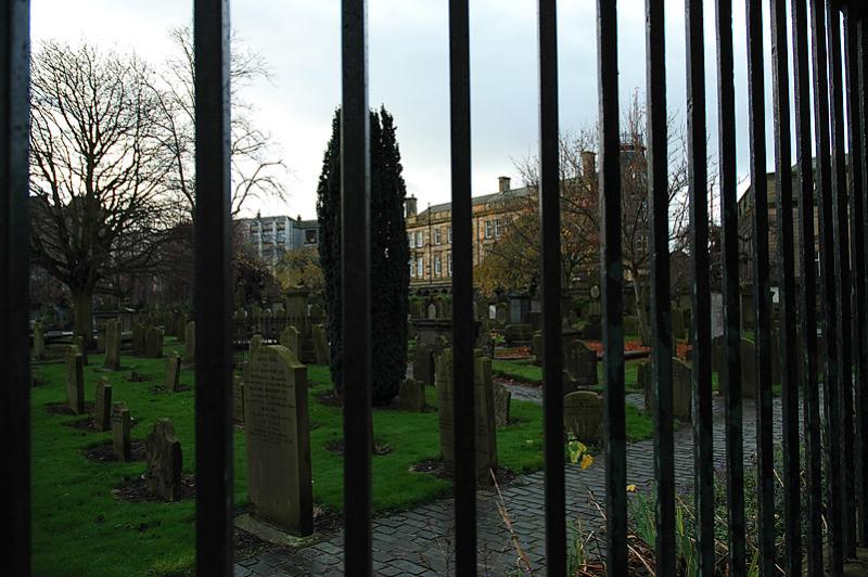 The Howff Through Bars.