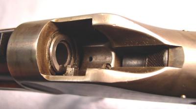 High Wall Receiver, Breech Open