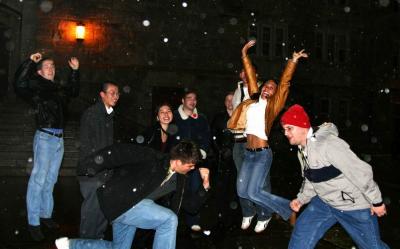 We are screaming, jumping...