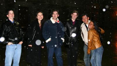 Snow in West Point is so beautiful! Everyone is having a great time...