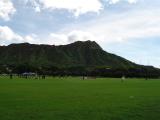 Soccer at the foot of Diamond Head