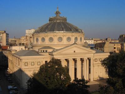 the most beautiful building in whole of Bucharest - the Roman Atheneum concert hall
