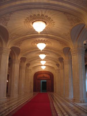 inside Ceausescu's palace