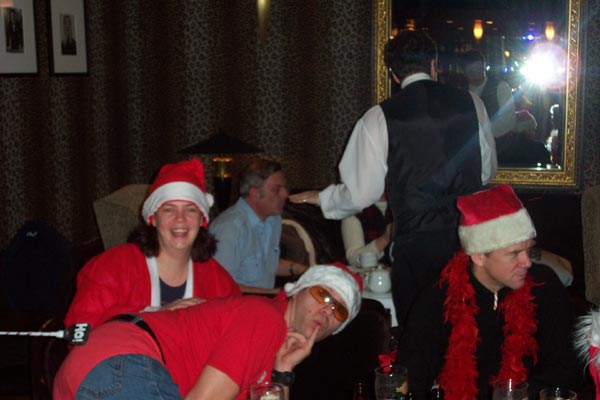 So... Santa went across the street...