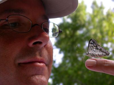 Me with a Hackberry Emperor