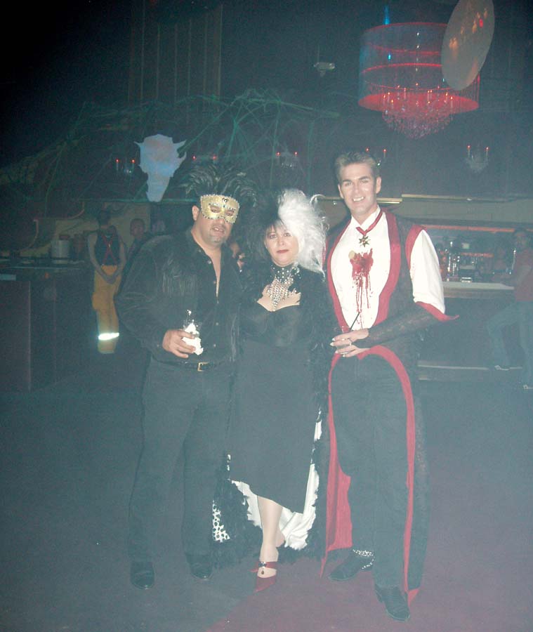 Mardi Gras Man, Cruella and Dracula