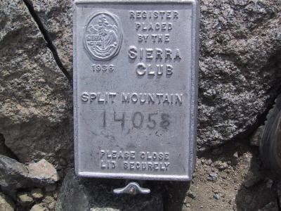 9/23 11:40AM: The summit register.