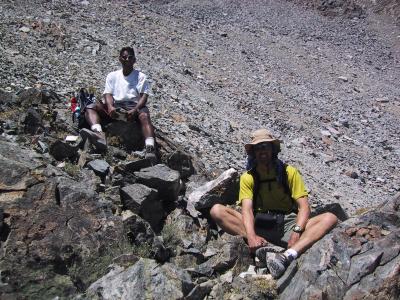Split Mountain: Spoonen & Mike on the ridge.