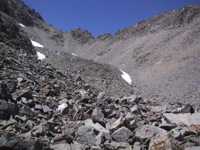 Split Mountain: Saddle from 3500m.