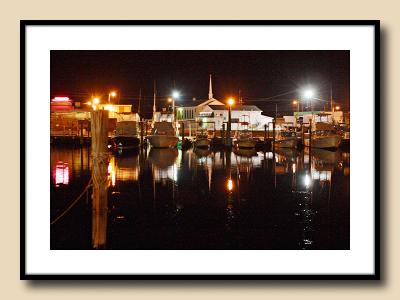 Harbor At  Night